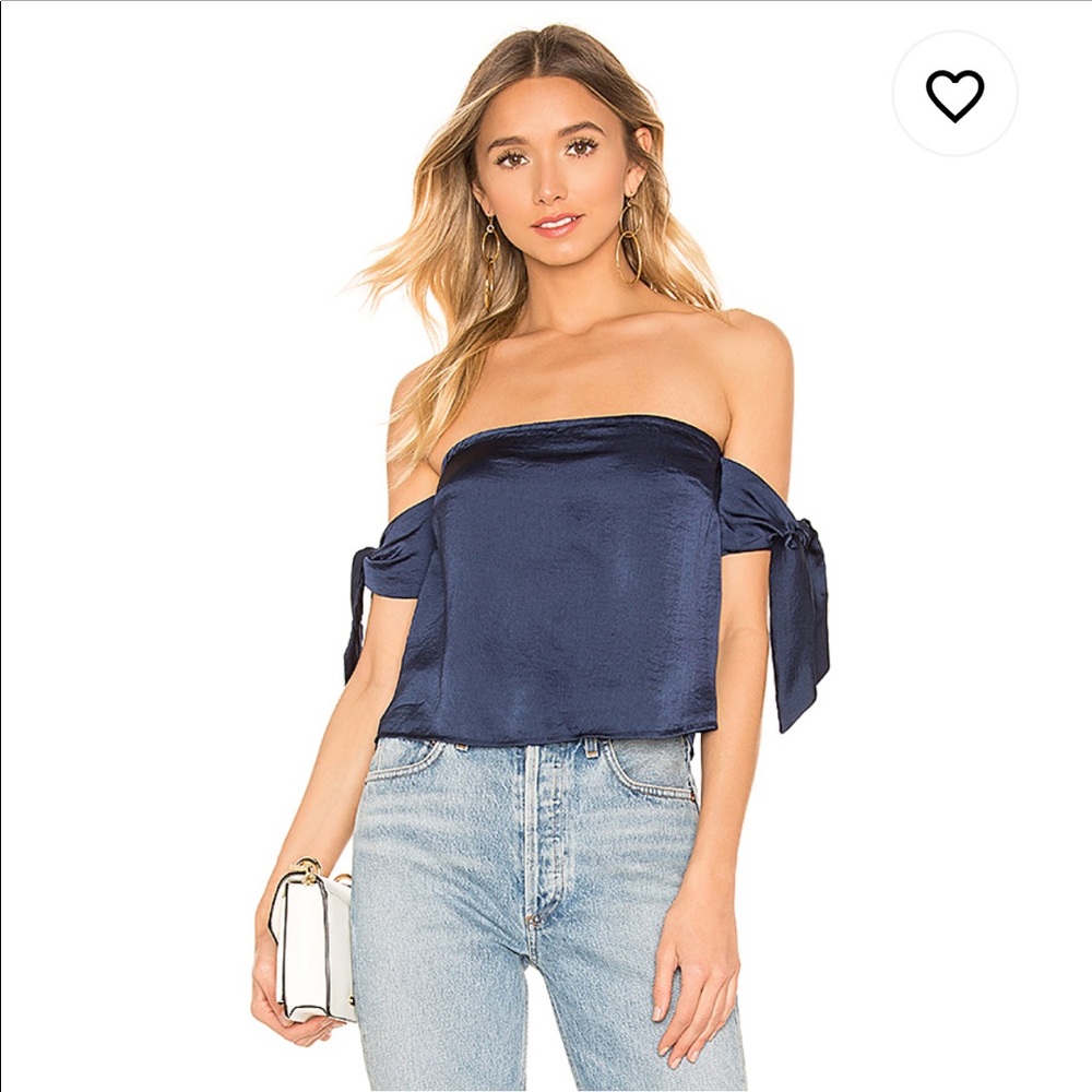 Superdown Jayne Tie Sleeve Top
